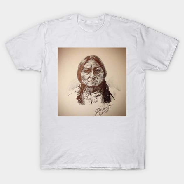 Sitting Bull T-Shirt by billyhjackson86